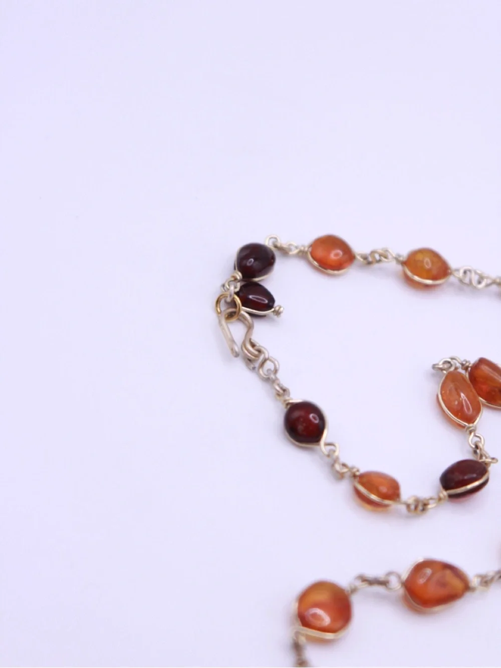 Beautiful Amber Handmade Necklace 16.5”